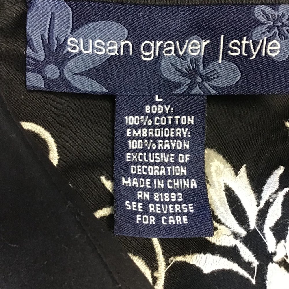 Embroidered Button Front Shirt-NWOT - Picture 7 of 7